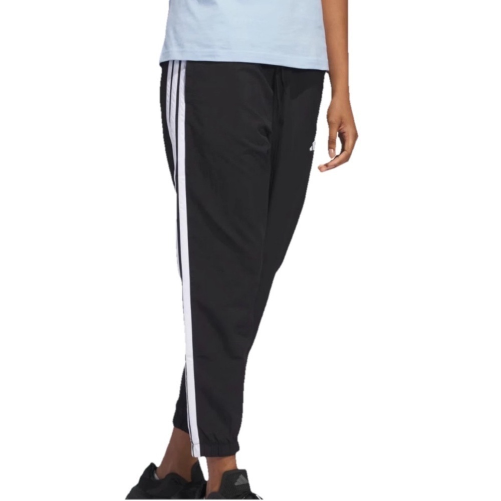 NWT Adidas White Stripes Pants 7/8 Cropped Size 2X 2XL XXL New $50 Activewear - Picture 5 of 14